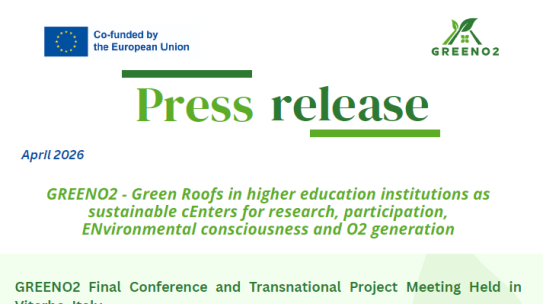GREENO2 Δελτίο Τύπου | Τελικό Συνέδριο και Διακρατική Συνάντηση Έργου